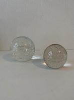 Glazen bollen / presse papier (2), Antiek en Kunst, Antiek | Glas en Kristal, Ophalen of Verzenden