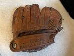 Vintage leather baseball glove, Ophalen of Verzenden, Gebruikt, Honkbal, Handschoen