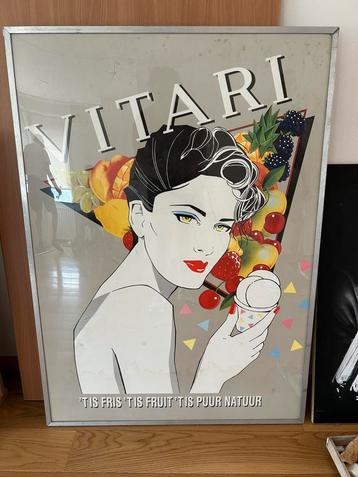 Vitari vintage reclame poster in lijst beschikbaar voor biedingen
