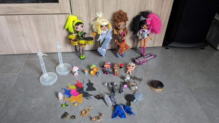L.O.L surprise poppen Rock inclusief werkende instrumenten, Kinderen en Baby's, Speelgoed | Poppen, Zo goed als nieuw, Overige typen