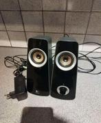 Logitech Speaker Set - Computer/Laptop, Gebruikt, Minder dan 60 watt, Front, Rear of Stereo speakers, Ophalen
