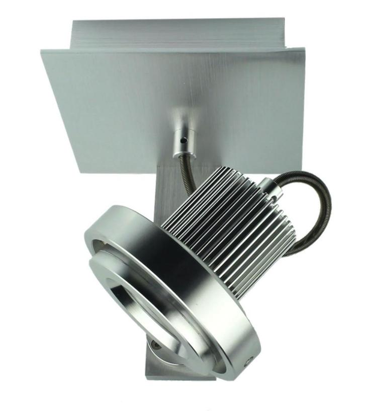 Opbouwspot Ring 1-licht GU10 LED, Huis en Inrichting, Lampen | Spots, Nieuw, Plafondspot of Wandspot, Metaal of Aluminium, Led