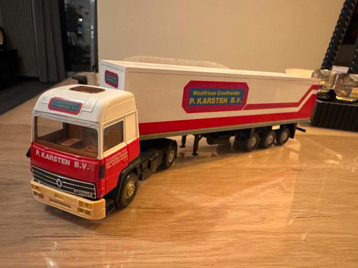 Eligor / Louis Surber Renault Magnum V8 “P. Karsten B.V.1:43, Hobby en Vrije tijd, Modelauto's | 1:43, Gebruikt, Bus of Vrachtwagen