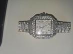 Iced out Cartier horloge, Sieraden, Tassen en Uiterlijk, Horloges | Heren, Ophalen, Zo goed als nieuw, Polshorloge, Overige merken