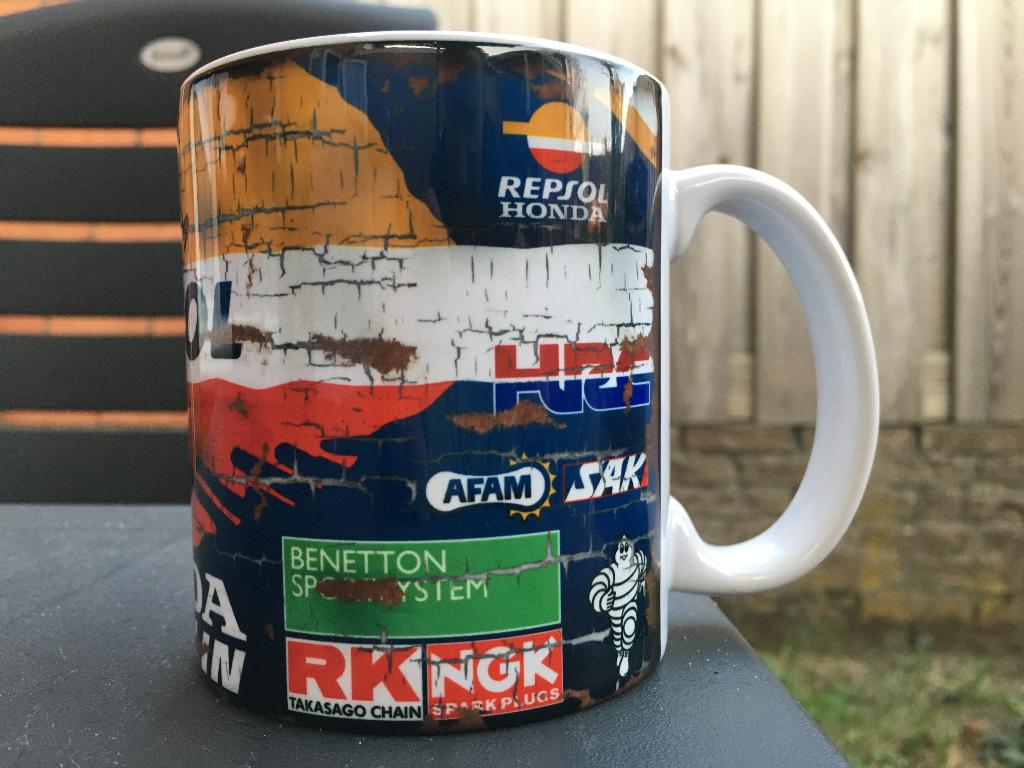 ✅ Mick Doohan Repsol Honda mok Vintage olie Motorsport NSR, Ophalen of Verzenden, Nieuw, Motoren