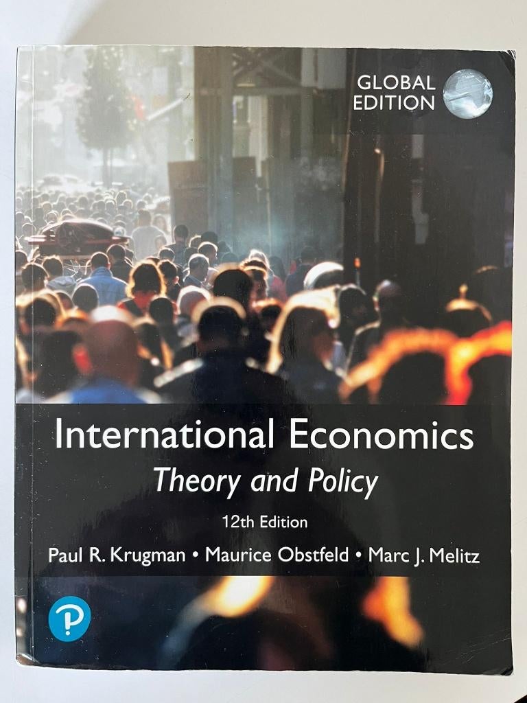 International Economics: Theory and Policy, Global Edition, Pearson, Ophalen of Verzenden, Beta, WO