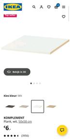 5x IKEA Komplement Plank Wit 50x58cm pax  zo goed als nieuw!, Huis en Inrichting, Kasten | Overige, Ophalen, Zo goed als nieuw