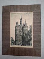 Sassenpoort Zwolle door Jan F. Pannebakker, Antiek en Kunst, Ophalen of Verzenden