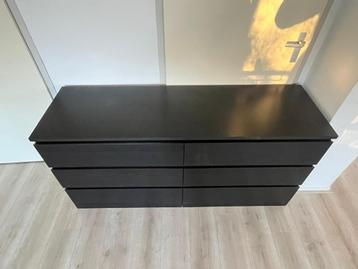 IKEA Malm ladekast zwartbruin - Nieuwstaat! - afbeelding 1