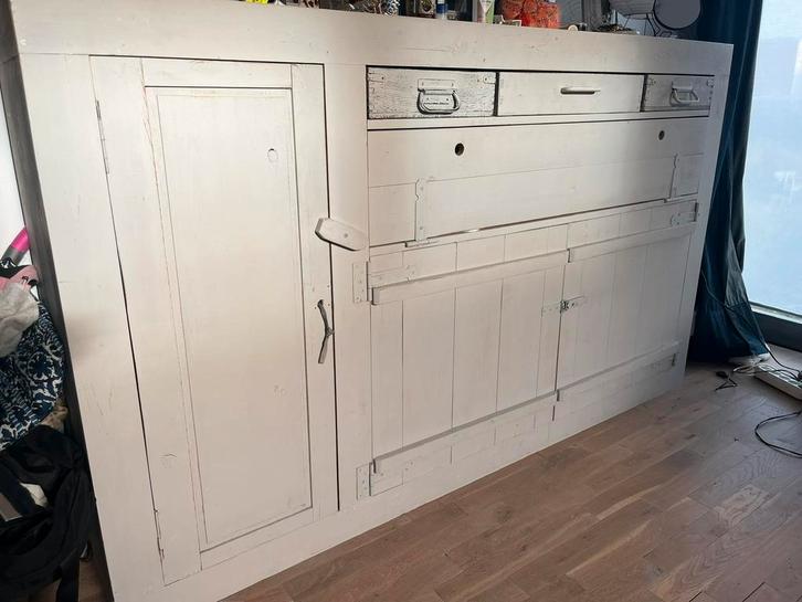 Kast/ bedhoofd /roomdivider, Huis en Inrichting, Kasten | Dressoirs, Gebruikt, 100 tot 150 cm, 25 tot 50 cm, Ophalen