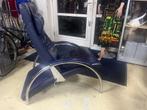 Ingmar Relling Optima verstelbare lounge stoel Westnofa, Huis en Inrichting, Fauteuils, Ophalen, Gebruikt, 125 tot 150 cm, Leer