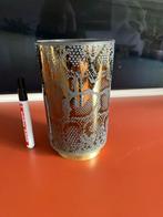 Glazen Vaas met Slangenprint, Gebruikt, Overige kleuren, Ophalen of Verzenden, Glas