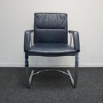 Sitag Vergaderstoelen | Slede-Stoelen | Leer | Donkerblauw, Huis en Inrichting, Stoelen, Gebruikt, -, Blauw, -