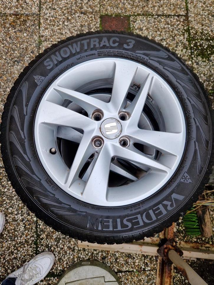 Seat Mii Velgen met Winterbanden, Auto-onderdelen, Banden en Velgen, Banden en Velgen, Winterbanden, 14 inch, 165 mm, Personenwagen