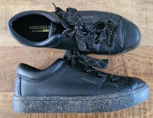 SKECHERS zwart glitter sneakers gympen 1 x gedragen mt 41!, Kleding | Dames, Schoenen, Nieuw, Sneakers of Gympen, Zwart, Verzenden