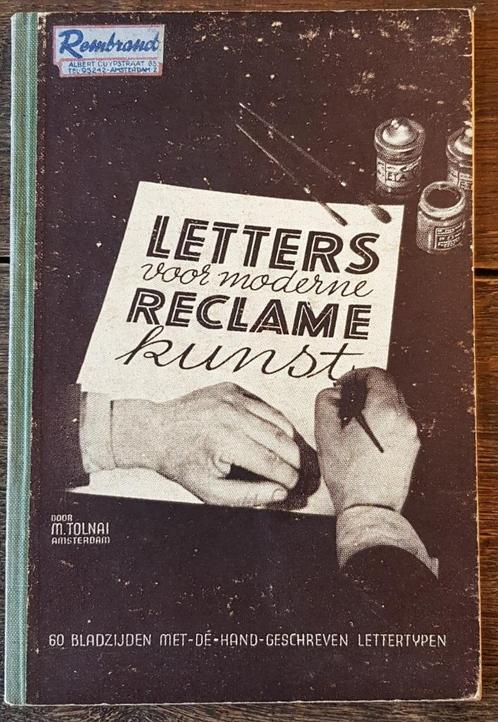 Letters voor moderne reclamekunst - M. Tolnai - 1941, Antiek en Kunst, Antiek | Boeken en Bijbels, Ophalen of Verzenden