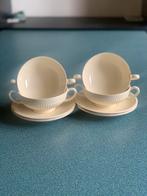 4 Wedgwood Edme soepkommen en schotels, Ophalen, Gebruikt, Wedgwood, Kop(pen) en/of Schotel(s)