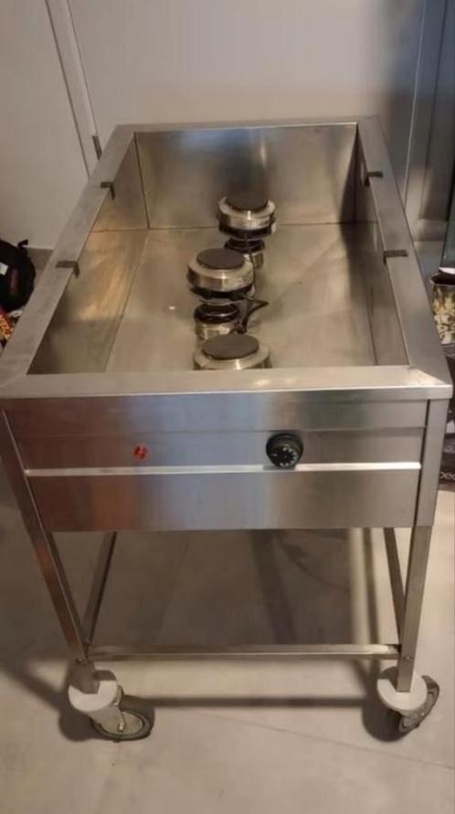 Verkoop Electrische bain marie wagen warmhoudwagen warmhoud, Huis en Inrichting, Keuken | Potten en Pannen, Ophalen of Verzenden