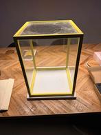 Glazen Vitrinekast met Houten Frame, Met plank(en), Minder dan 50 cm, Gebruikt, Ophalen of Verzenden