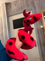 Handgemaakte Rood Zwart Slang Draak Knuffel, Ophalen of Verzenden, Nieuw, Overige typen