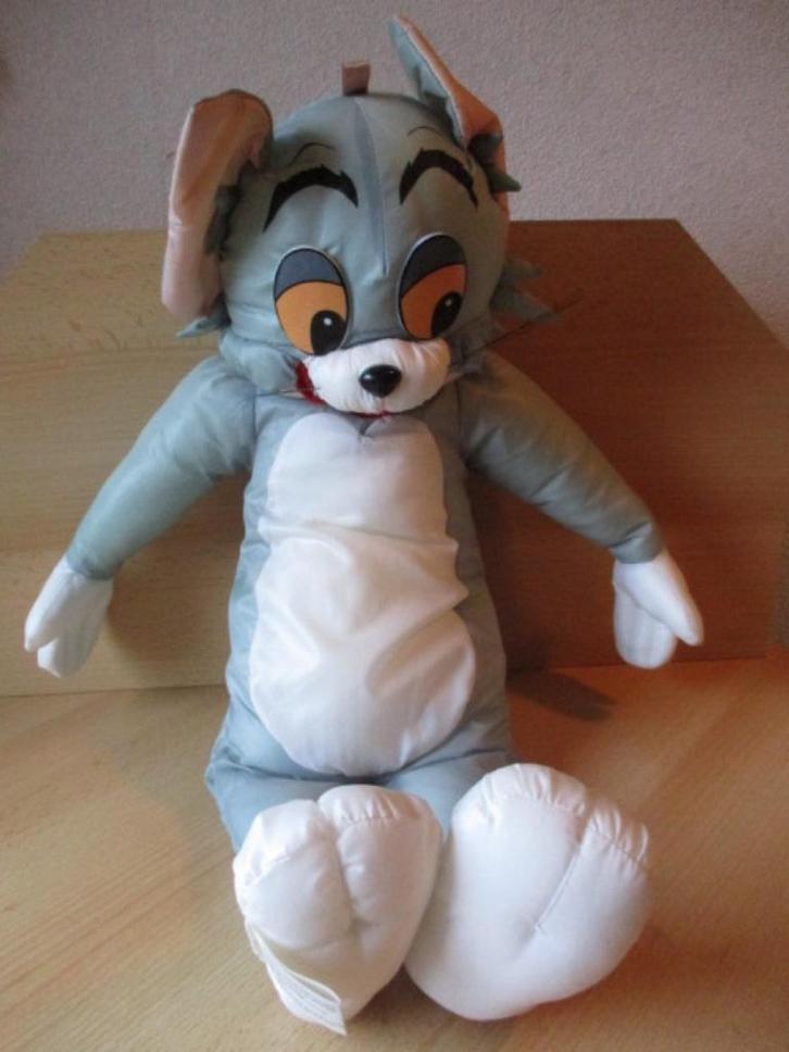 Tom en Jerry Tom pluche  60cm  parachutestof  1989, Kinderen en Baby's, Speelgoed | Knuffels en Pluche, Gebruikt, Overige typen