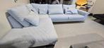 Pronto hoekbank blauw grijs 1 jaar oud, Huis en Inrichting, Ophalen of Verzenden, Zo goed als nieuw, 150 cm of meer, Vierpersoons of meer