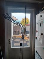 RVS Staande Lamp & Plafondlamp, Huis en Inrichting, Lampen | Vloerlampen, Ophalen, Gebruikt, Metaal, Modern