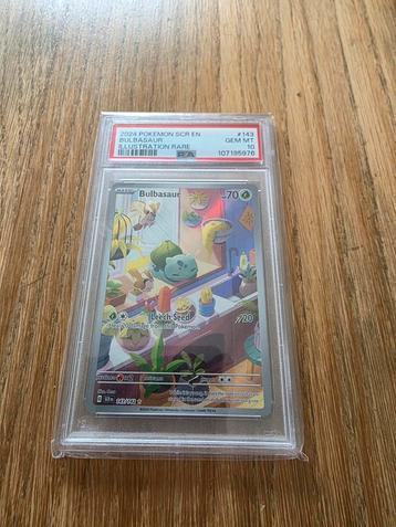 Bulbasaur Stellar Crown 143 PSA 10 beschikbaar voor biedingen