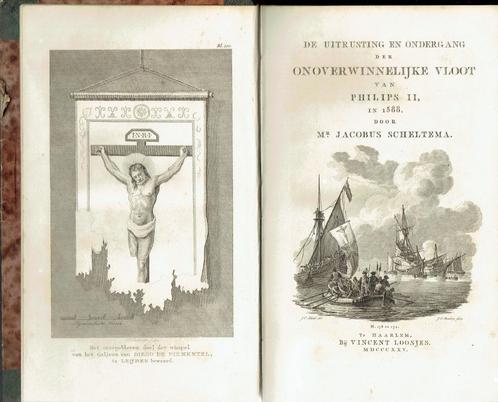 Jacobus Scheltema  De uitrusting en ondergang 1825, Antiek en Kunst, Antiek | Boeken en Bijbels, Ophalen of Verzenden