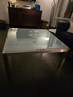 Glazen salontafel, Ophalen, Vierkant, Minder dan 50 cm, 100 tot 150 cm