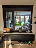 Harhouten kozijn met dubbelglas en draaiend raam, Doe-het-zelf en Verbouw, Glas en Ramen, Ophalen, Gevelraam of Ruit, 120 tot 160 cm