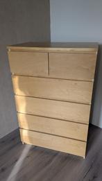 IKEA MALM ladenblok berken, Huis en Inrichting, Kasten | Ladekasten, Ophalen, Gebruikt, 5 laden of meer, 100 tot 150 cm