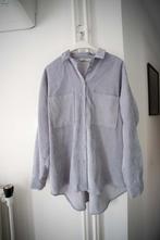 Lichtblauwe rib blouse / jasje Stradivarius maat M, Maat 38/40 (M), Zo goed als nieuw, Stradivarius, Verzenden
