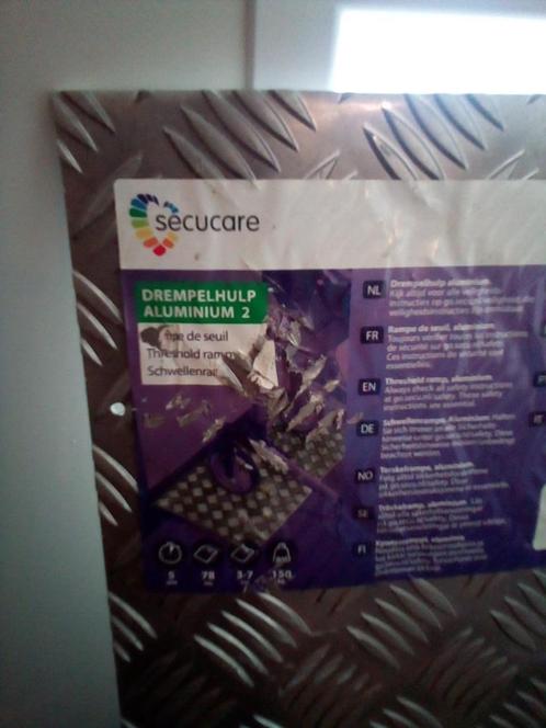 SecuCare drempelhulp basic 3-7 cm aluminium, Diversen, Verpleegmiddelen, Zo goed als nieuw, Ophalen