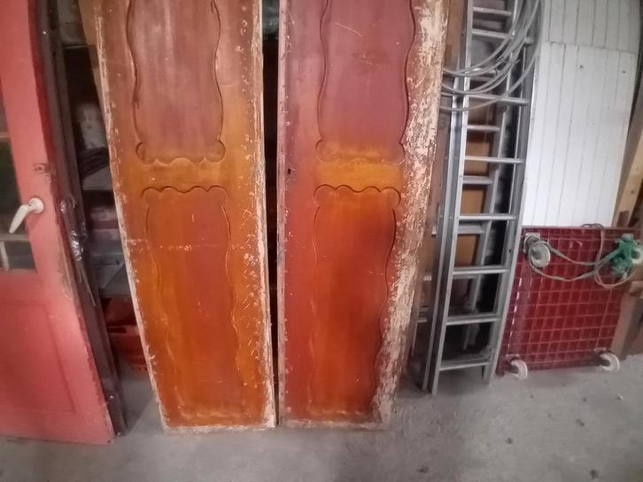 Oude, vintage, brocante Paneeldeuren / Kastdeuren, Doe-het-zelf en Verbouw, Deuren en Horren, Gebruikt, Binnendeur, 200 tot 215 cm