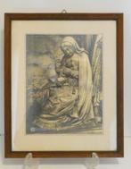 Oude tekening Maria [1710], Antiek en Kunst, Kunst | Tekeningen en Foto's, Ophalen