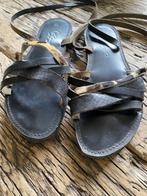 Zwarte sandaaltjes, Zwart, Zo goed als nieuw, Sandalen of Muiltjes, Ophalen of Verzenden