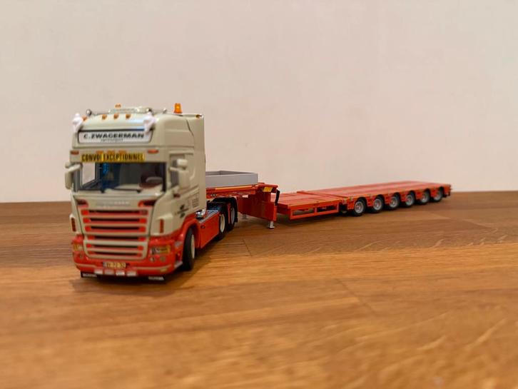 WSI Scania R5 500 6x4 Topline trekker Broshuis Zwagerman1:50, Hobby en Vrije tijd, Modelauto's | 1:50, Nieuw, Bus of Vrachtwagen