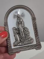 Vintage 1950 tinnen religieuze icoon, Antiek en Kunst, Antiek | Tin, Ophalen of Verzenden