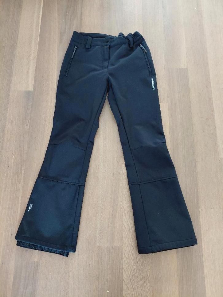 Skibroek zwart softshell Icepeak, maat 164, Sport en Fitness, Skiën en Langlaufen, Zo goed als nieuw, Kleding, Skiën, Overige merken