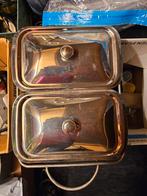 Warmhoudschalen met zilveren deksels - Op te halen, Huis en Inrichting, Keuken | Keukenbenodigdheden, Ophalen