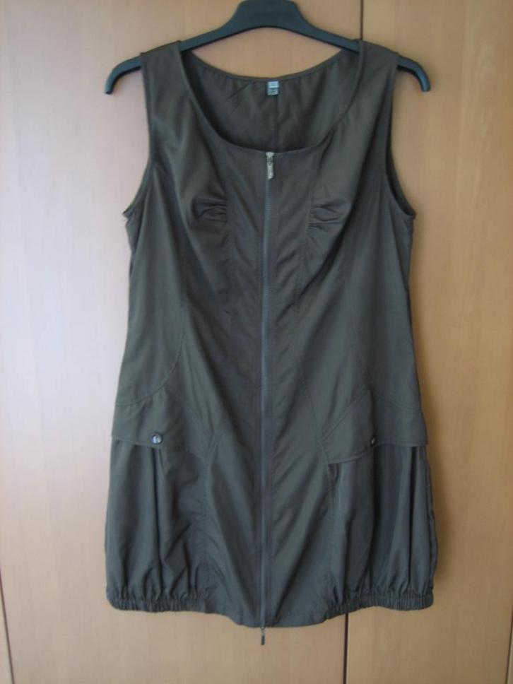 Mooi bruin jurkje-tuniek-overgooier FRANSTYLE 40-42 snazzeys, Kleding | Dames, Jurken, Nieuw, Maat 42/44 (L), Bruin, Knielengte