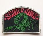Scorpions vrij zeldzame vintage 80's rubber patch rp4  rock, Verzenden, Nieuw, Kleding