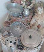 Party brocante aluminium keuken gerei, Ophalen of Verzenden