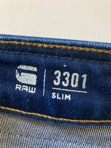 GStar Raw 3301 Slim 32-32 beschikbaar voor biedingen