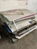 Partij rest platen voor diverse doeleinden ca 35-50m2 gratis, Doe-het-zelf en Verbouw, Platen en Panelen, Ophalen, Gebruikt