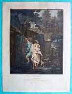 Franse schilder Philibert-Louis Debucourt, l’Escalade ou les, Antiek en Kunst, Ophalen of Verzenden