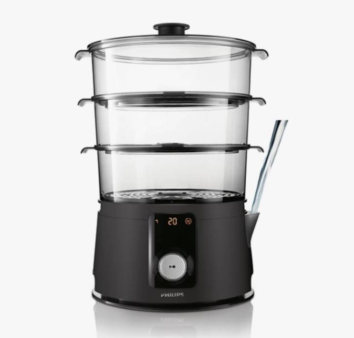 Philips food steamer/stoomapparaat 3 Layers-Aroma Infuser, Witgoed en Apparatuur, Stoomapparaten, Gebruikt, Ophalen