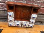 Kruidenkastje echt retro antiek voor 25 euro ophalen, Antiek en Kunst, Antiek | Keukenbenodigdheden, Ophalen of Verzenden