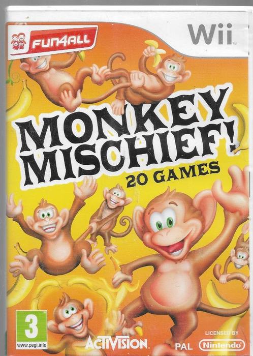 Monkey Mischief!, Spelcomputers en Games, Games | Nintendo Wii, Zo goed als nieuw, Avontuur en Actie, 3 spelers of meer, Vanaf 3 jaar